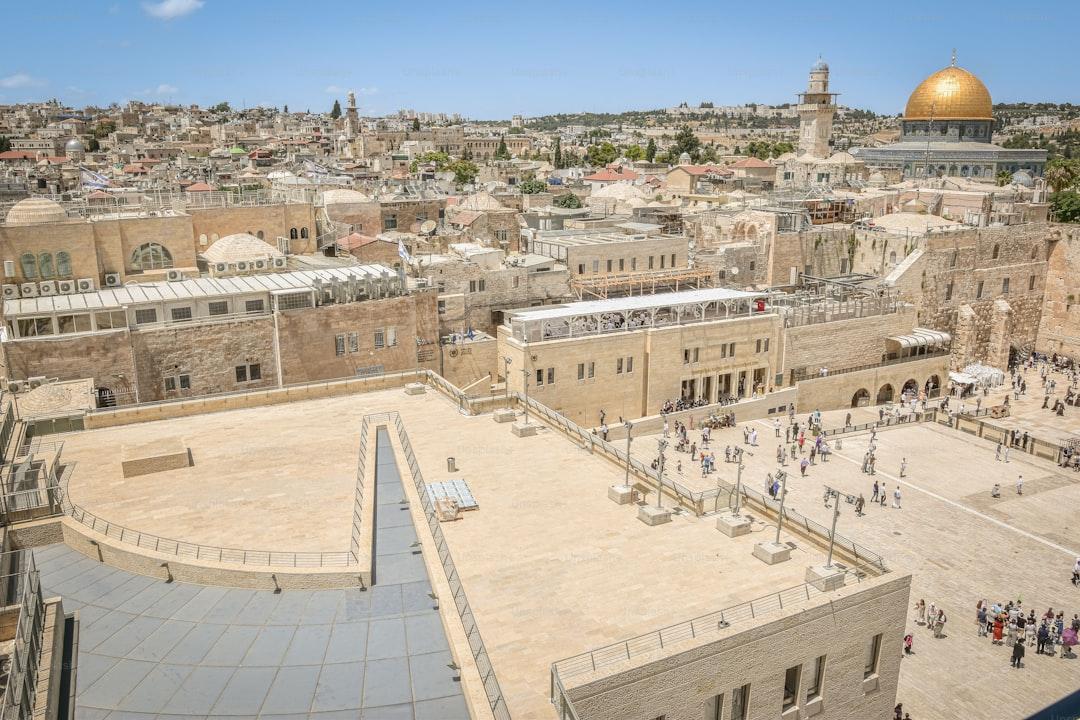 Ancient stone steps in Jerusalem where pilgrims once ascended to the Temple