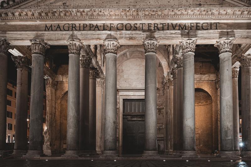 Ancient Roman catacombs beneath the city