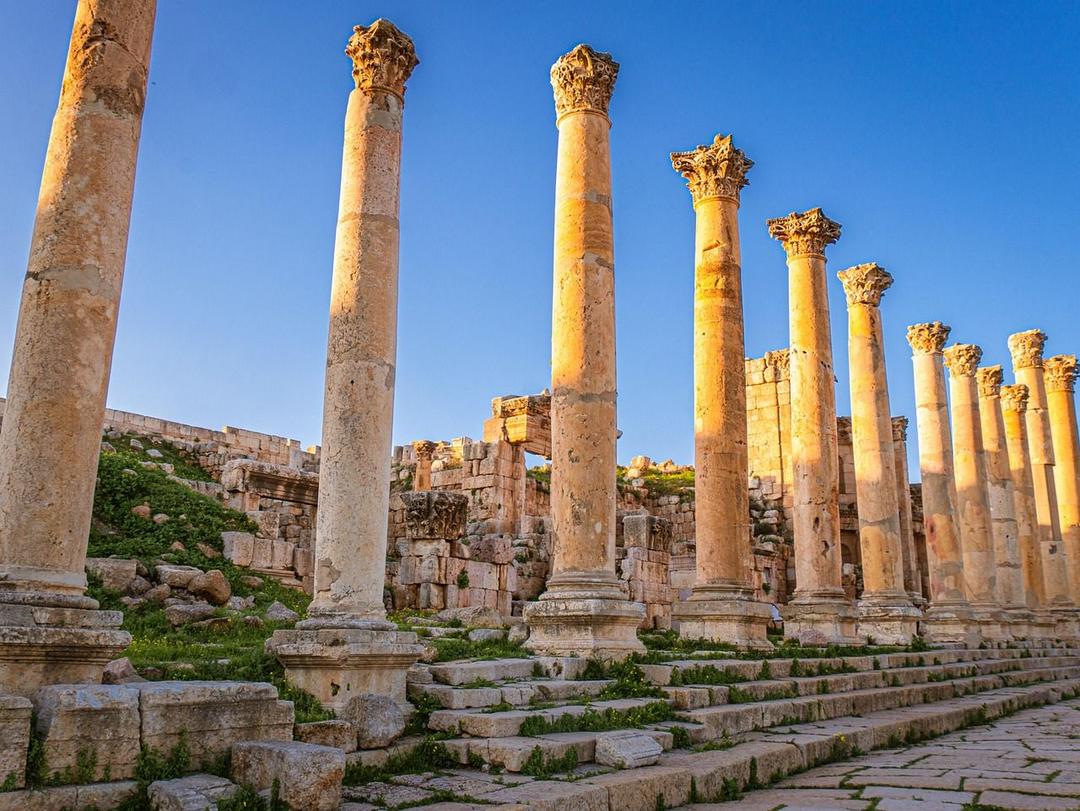 pretty much, jerash, columns, roman, ancient, culture, story, historical, ruins, stone, jordan, tourism, to travel, middle east, jerash, jerash, jordan, jordan, jordan, jordan, jordan