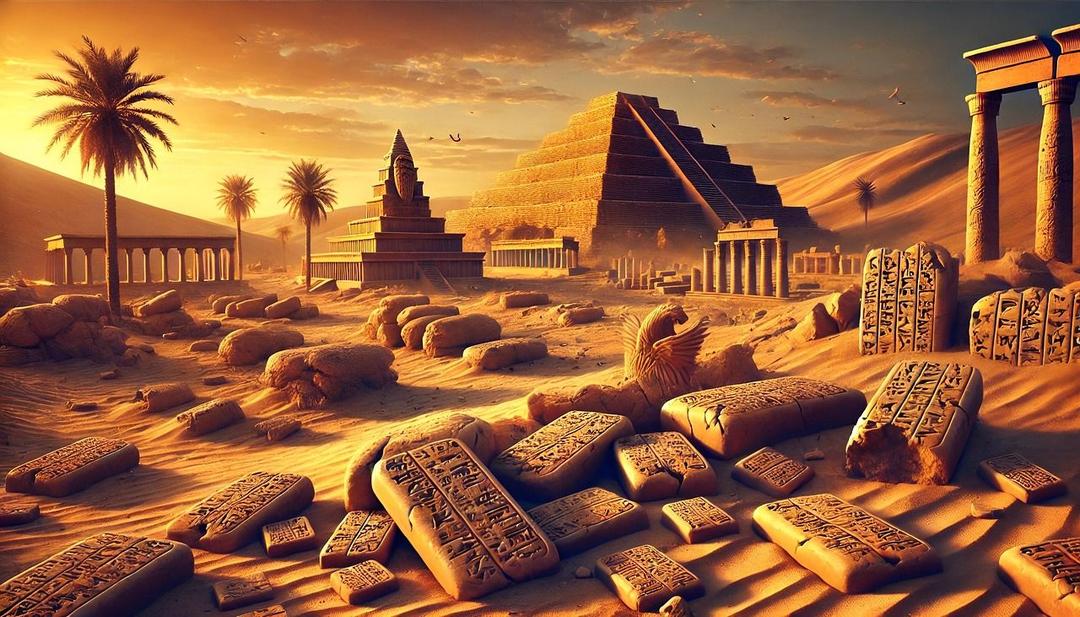 mesopotamia, myth, mythology, history, landscape, ruins, anunnaki, sumerian, gods, enki, enlil, cuneiform, tablet, writings, clay tablets, texts, ancient