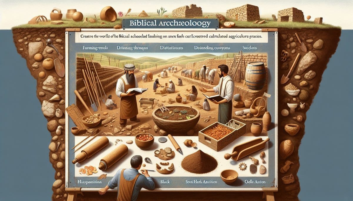 unearthing the ancient food and agriculture practices through biblical archaeology