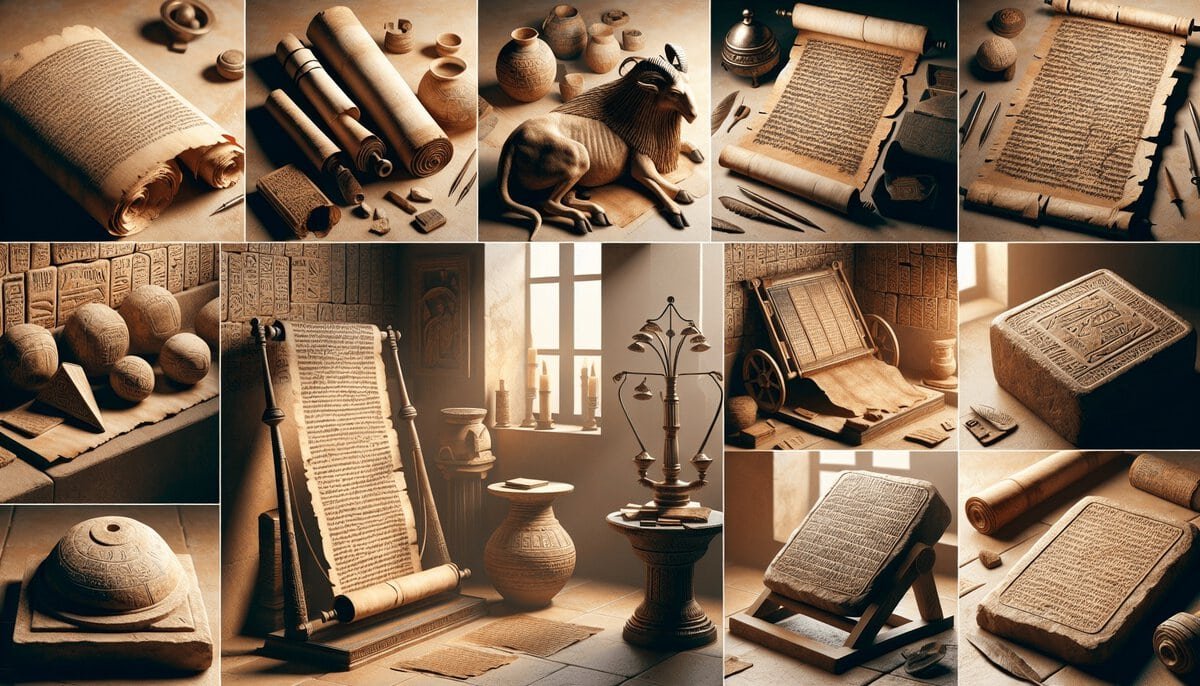 the materials used for writing the old testament