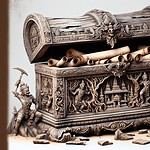 Battered Column Chest: A Scroll Unveiling Temple Greed