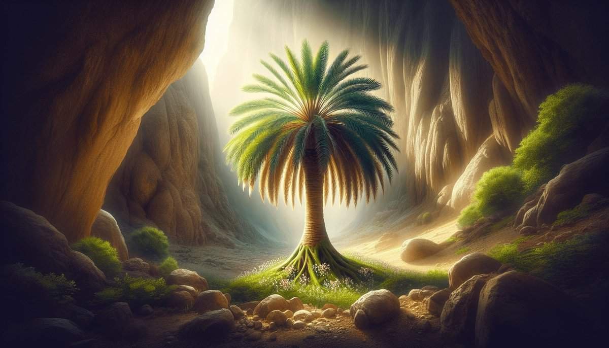 Date Palm Crevice: A Sanctuary of Faith