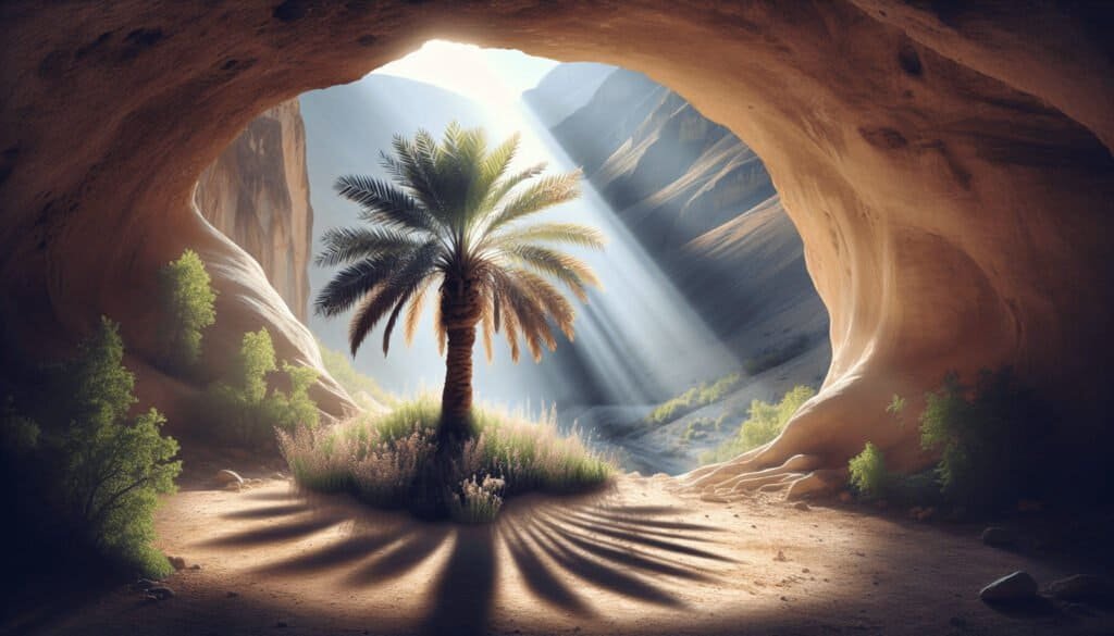 Date Palm Crevice: A Sanctuary of Faith