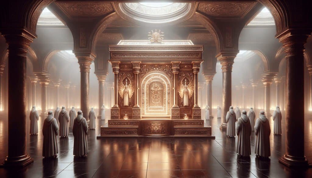 Elderly Levite’s Vision Unveils the Ark in Ceremony