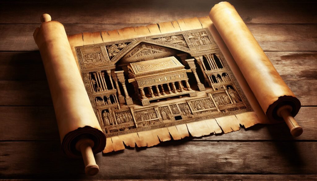 The Temple Blueprint Scroll: Unveiling the Ark’s Golden Overlay