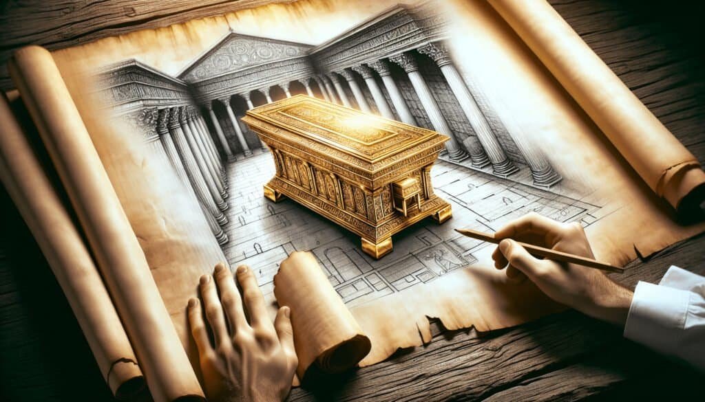 The Temple Blueprint Scroll: Unveiling the Ark’s Golden Overlay